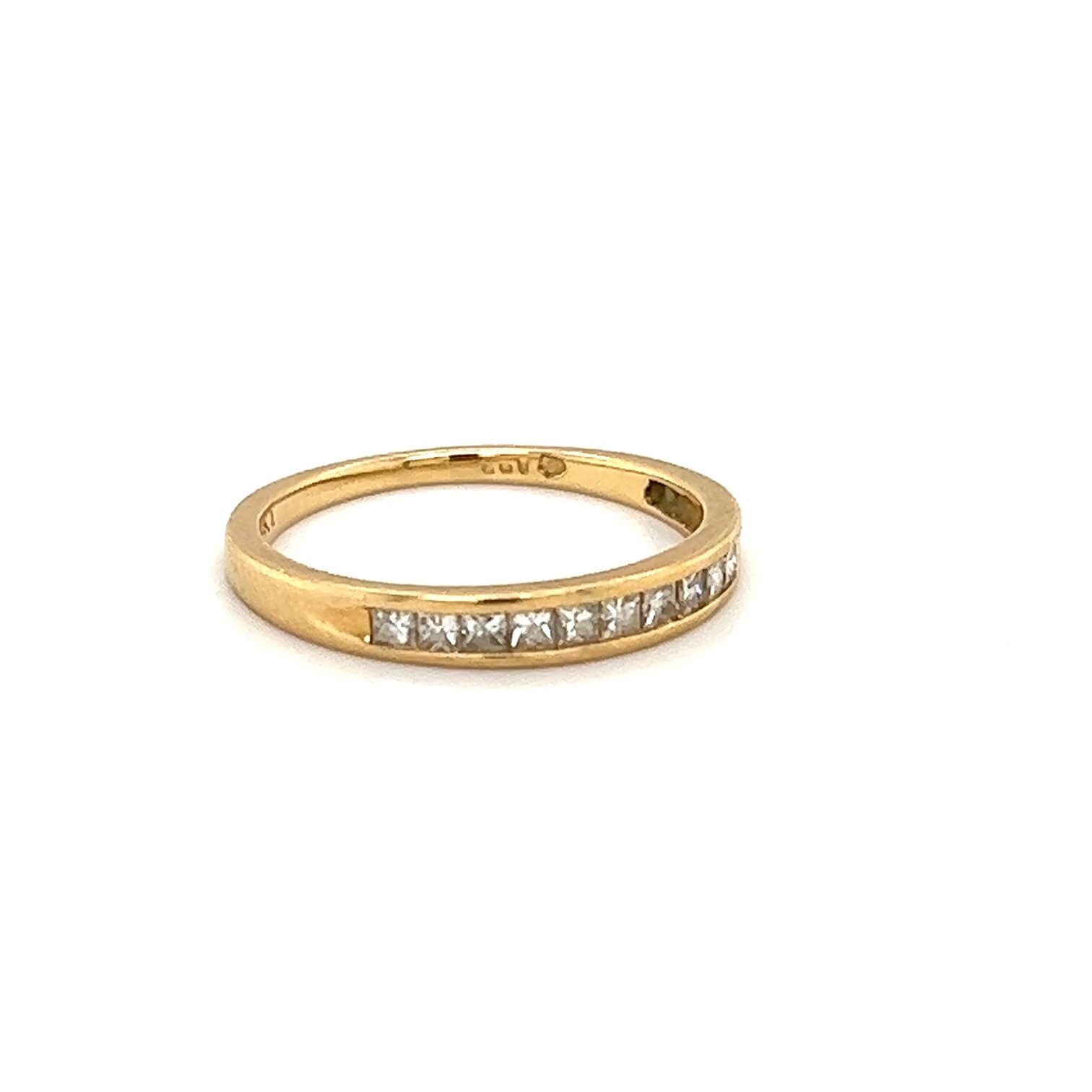 14k Yellow Gold .30tw Diamond Band