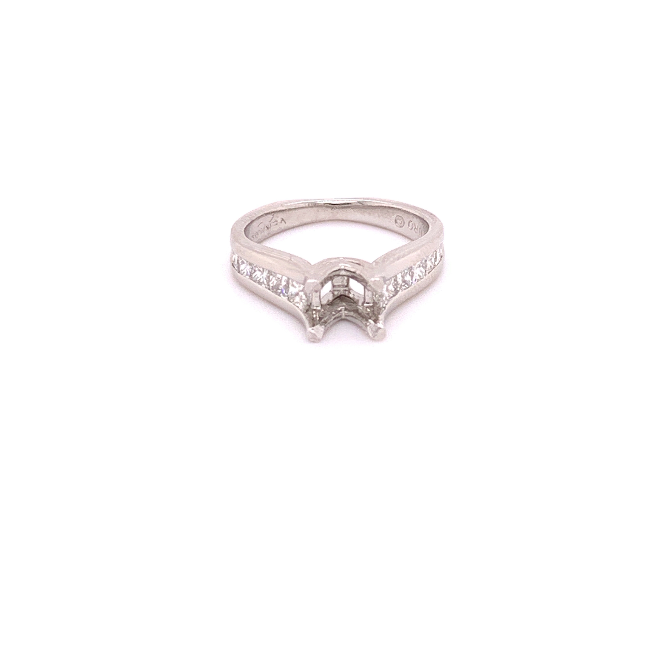 Verragio Platinum 1.00tw Diamond Semi-Mount