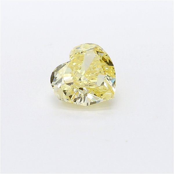 Closeup photo of 1.11ct Heart Shape Cut Diamond, VS1- Fancy Intense Yellow -GIA