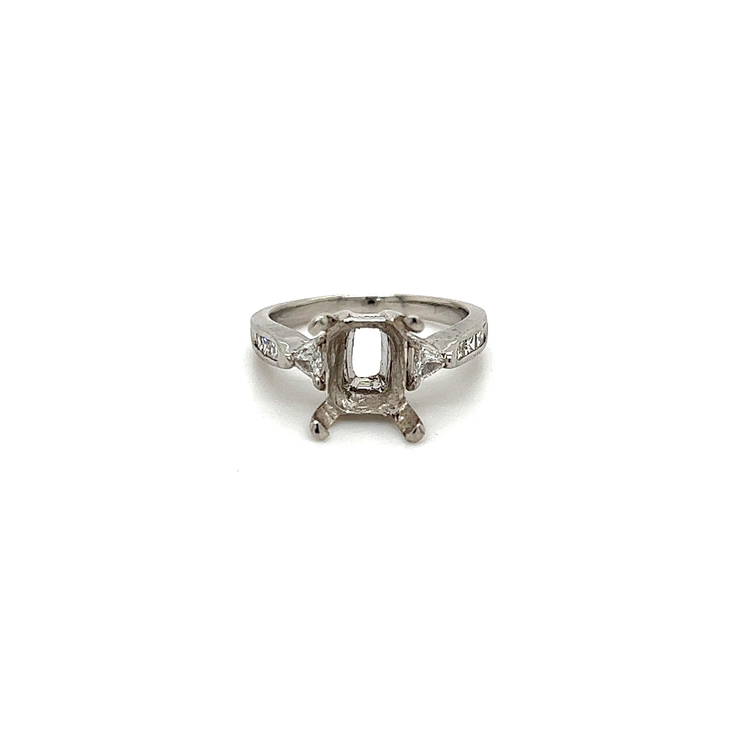 Platinum ~.60tw Diamond Semi-Mount Ring