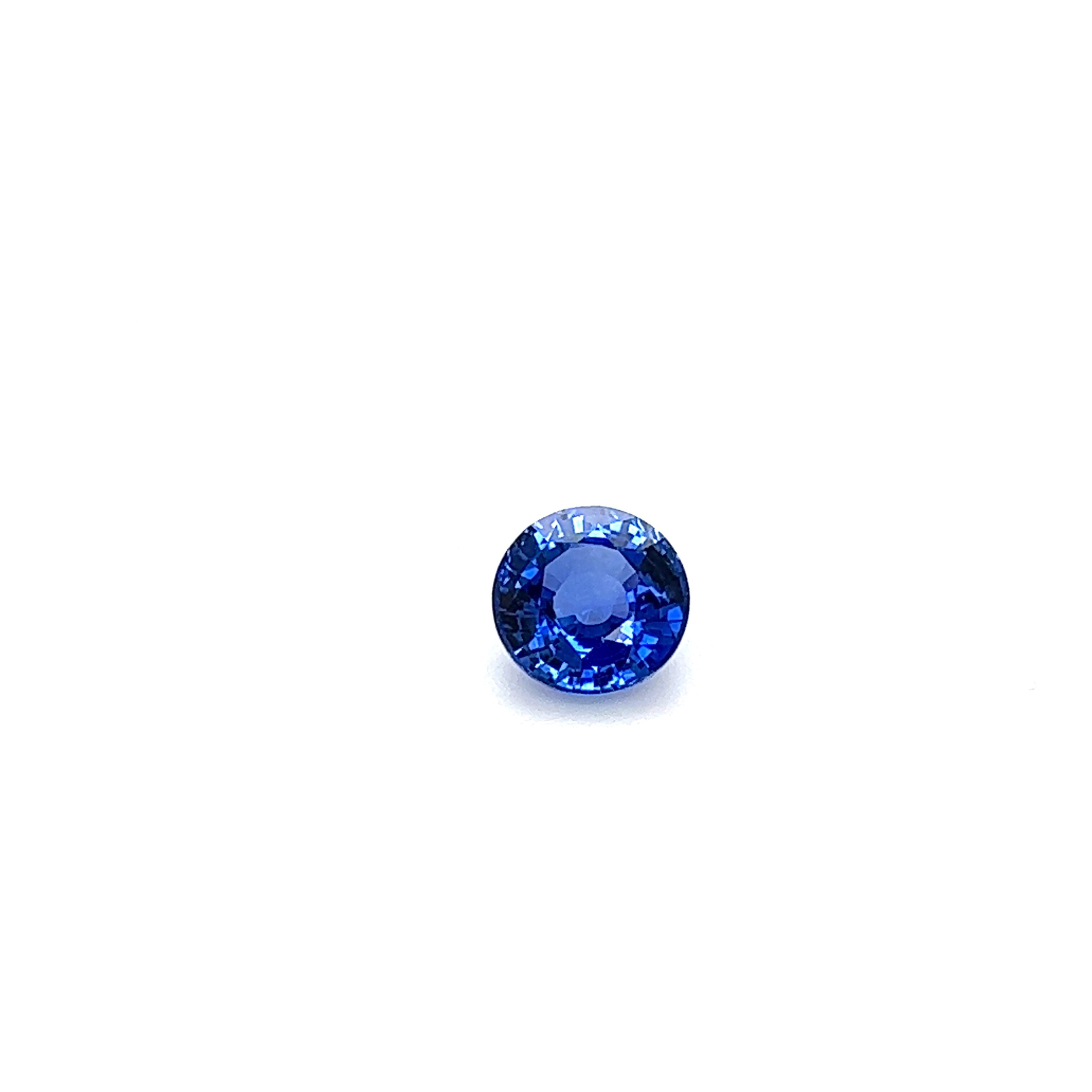1.96ct Round Blue Sapphire