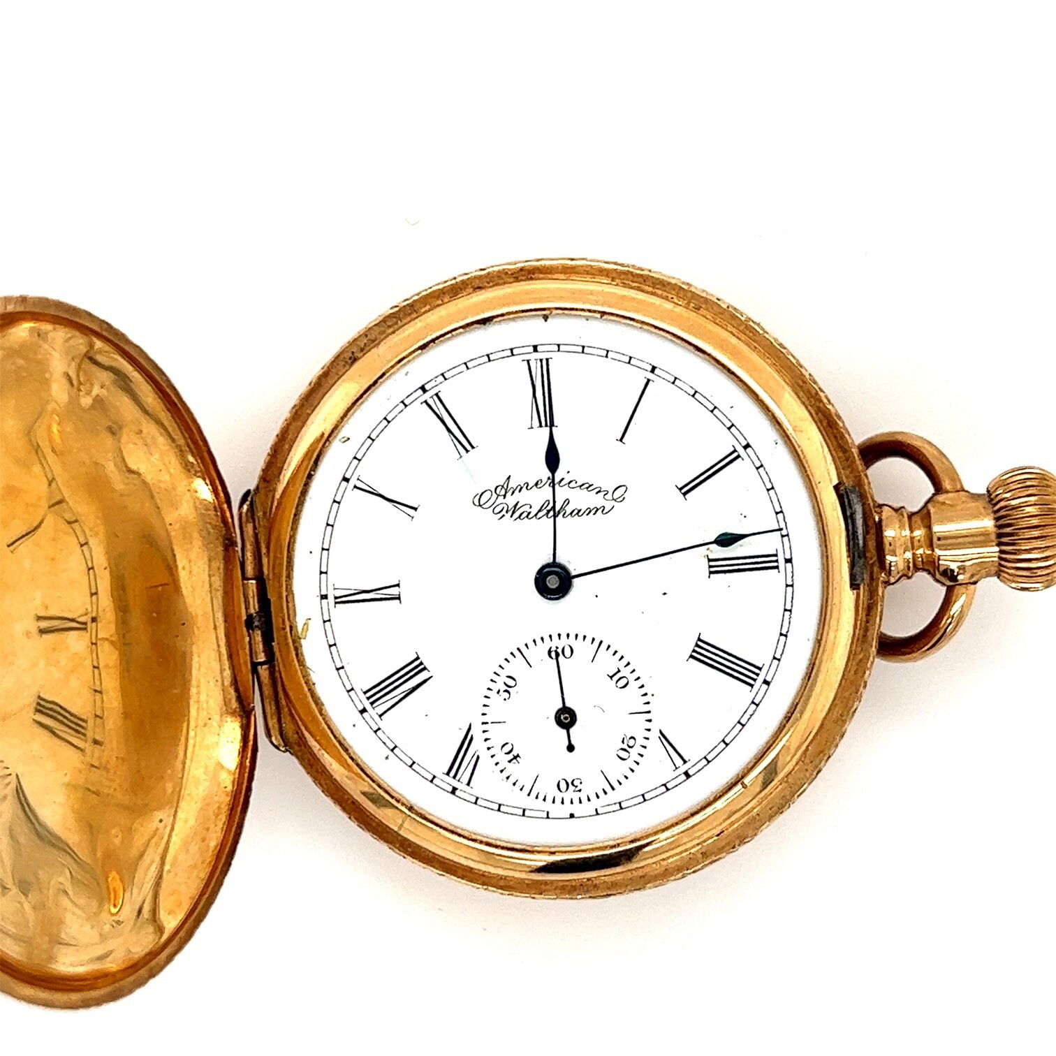 Waltham 14k Yellow Gold Pocket Watch