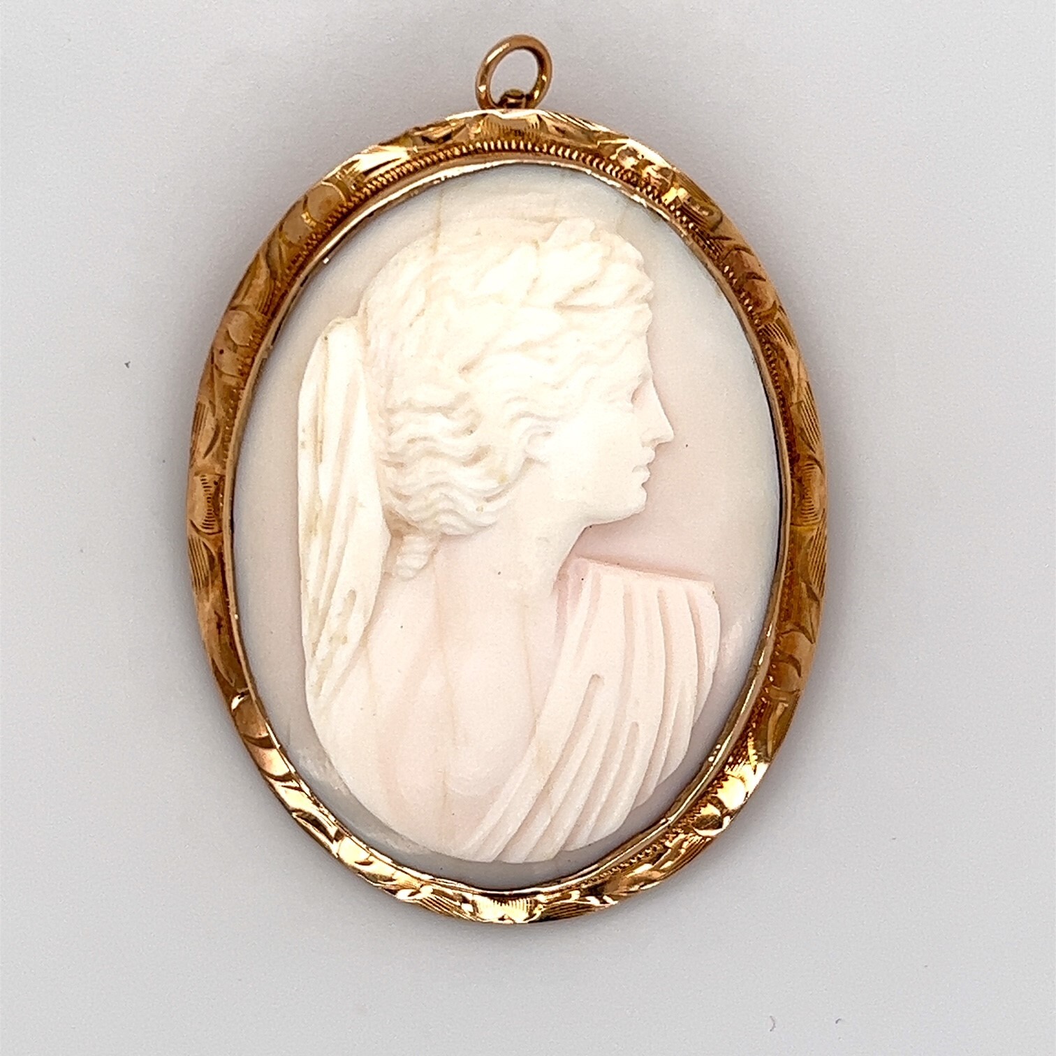 14k Yellow Gold Cameo