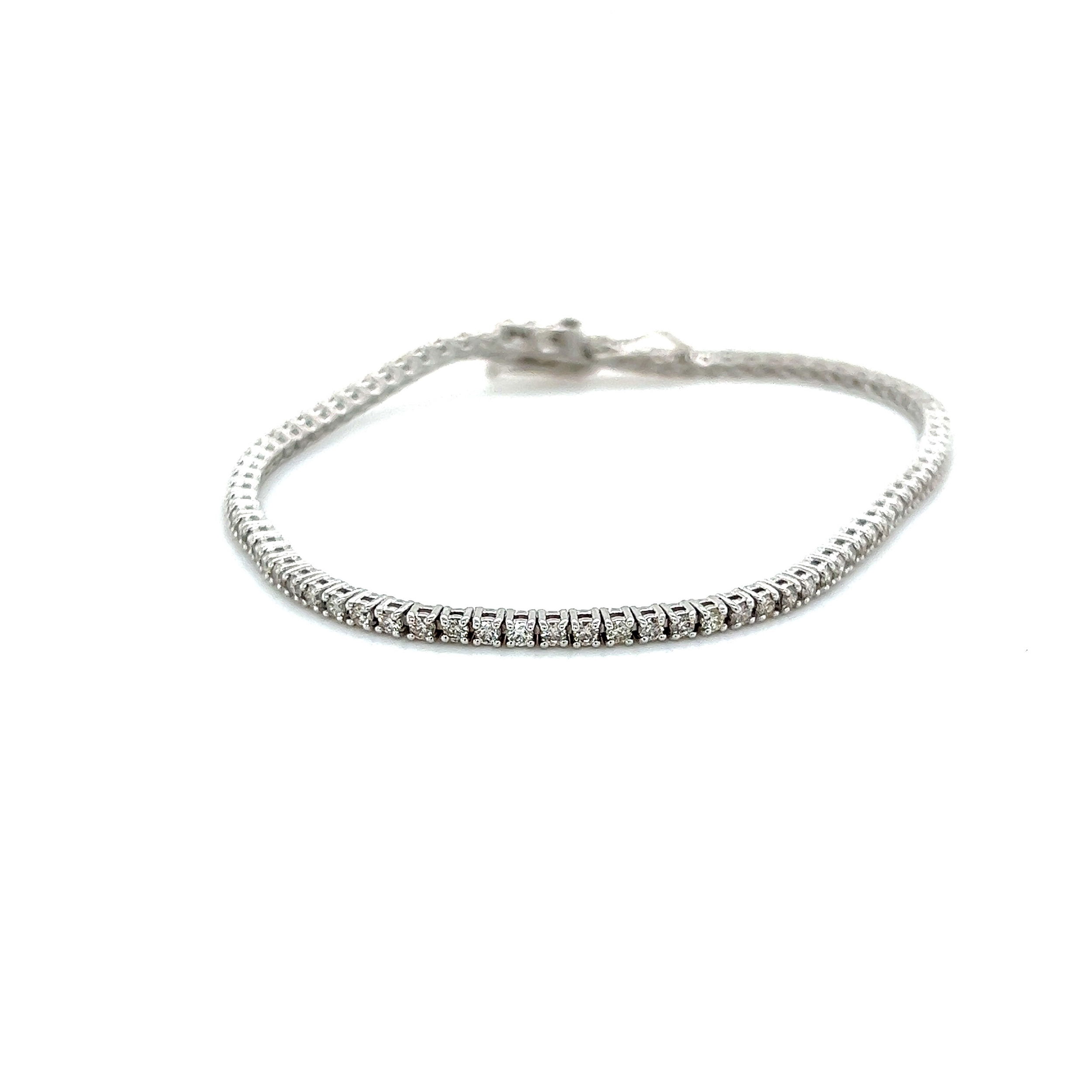 14k White Gold 1.80tw Diamond Tennis Bracelet 14k White Gold 1.80tw Diamond Tennis Bracelet