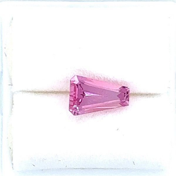 Closeup photo of 1.15ct Tapered Baguette Cut Pink Spinel