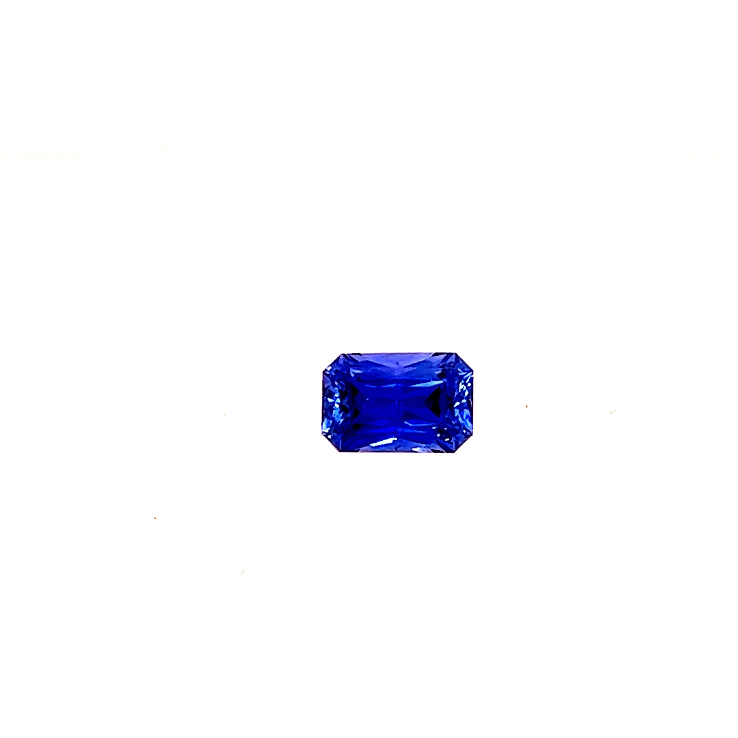 2.18ct Radiant Cut Sapphire