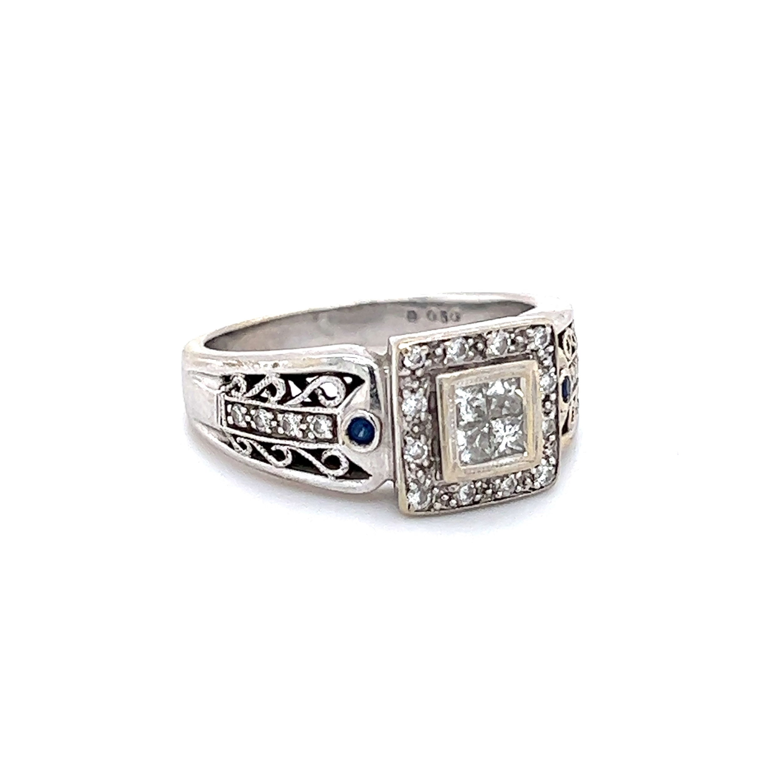 14k White Gold 0.50tw Diamond Ring