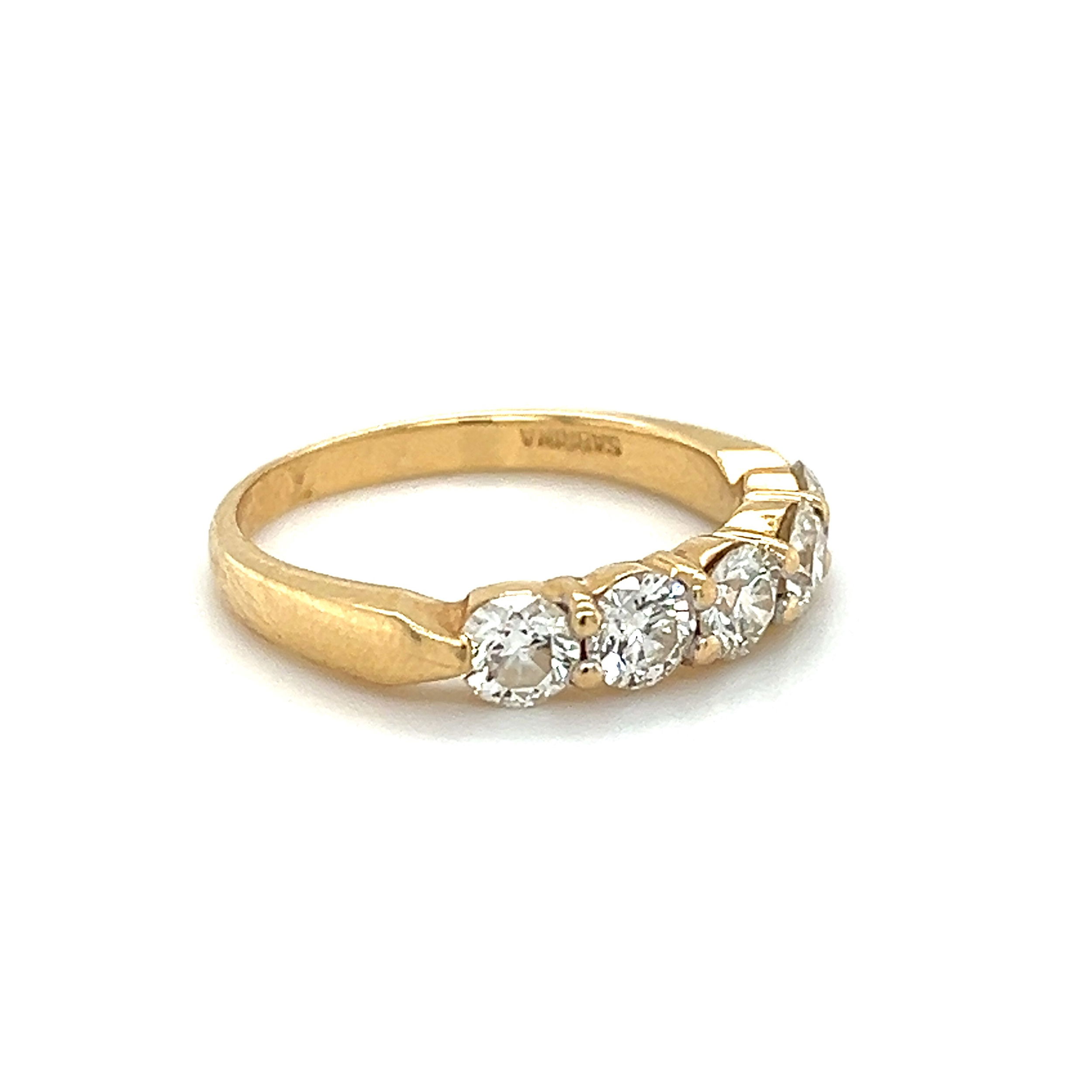 14k Yellow Gold ~1.25tw Diamond Band