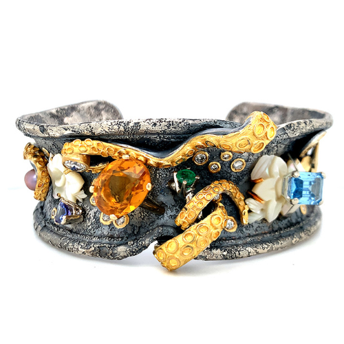 repurpose old jewelry into statement piece