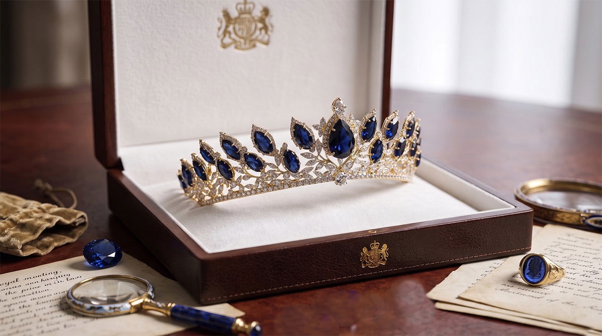 Historical sapphire jewelry reflecting sapphire's royal and symbolic associations