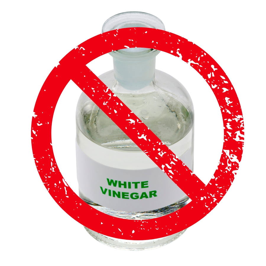 do not use vinegar to clean jewelry