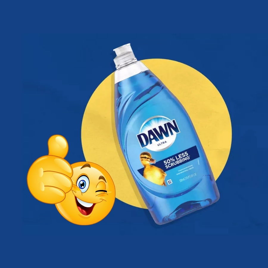 diluted dawn dishwashing liquid is great for cleaning jewelry