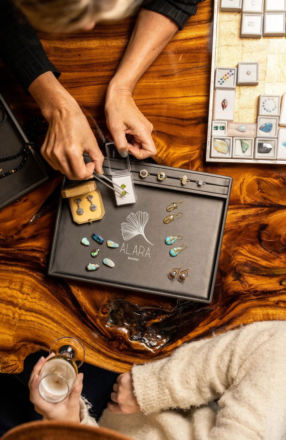 Ethically sourced and fair trade colored gemstones including Montana sapphires.