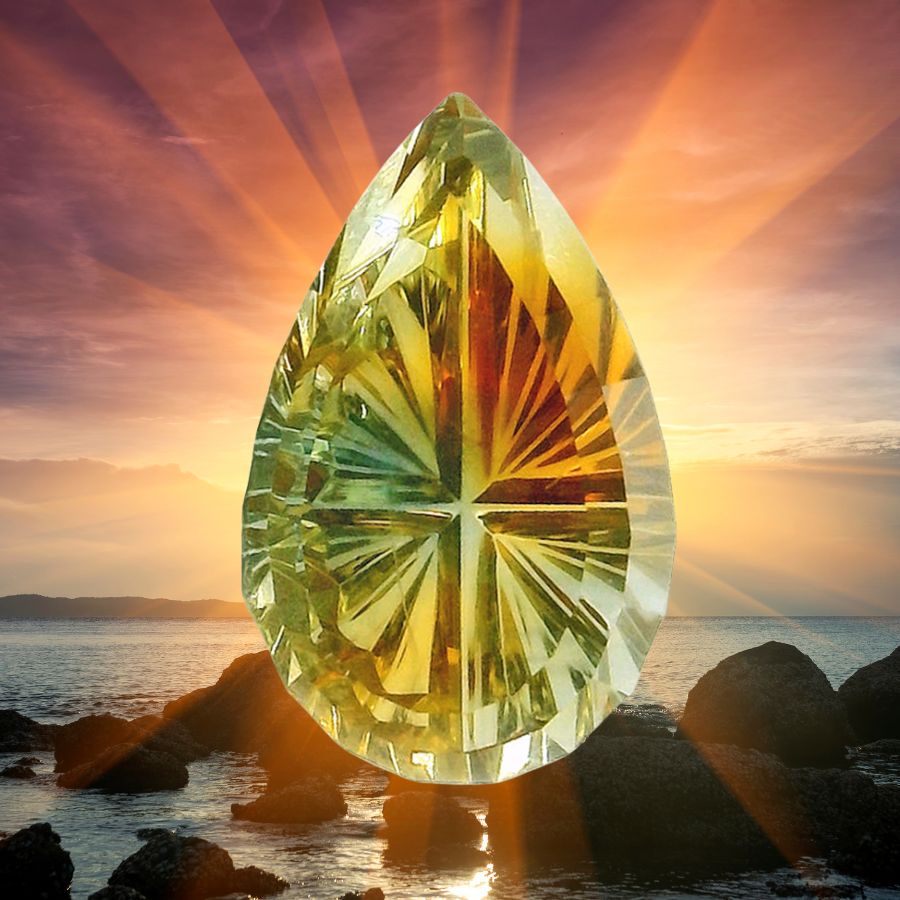 starburst fantasy-cut tricolor montana sapphire