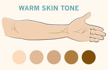 warm skin undertone chart
