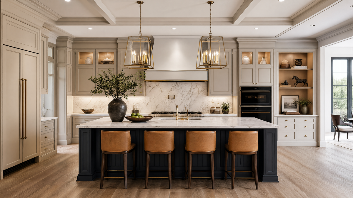 Architectural custom cabinetry in a luxury Cherry Hills residence