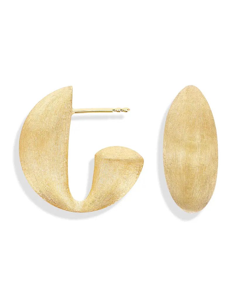 Trasformista Vintage Style Hoop Earrings in 18kt Yellow Gold