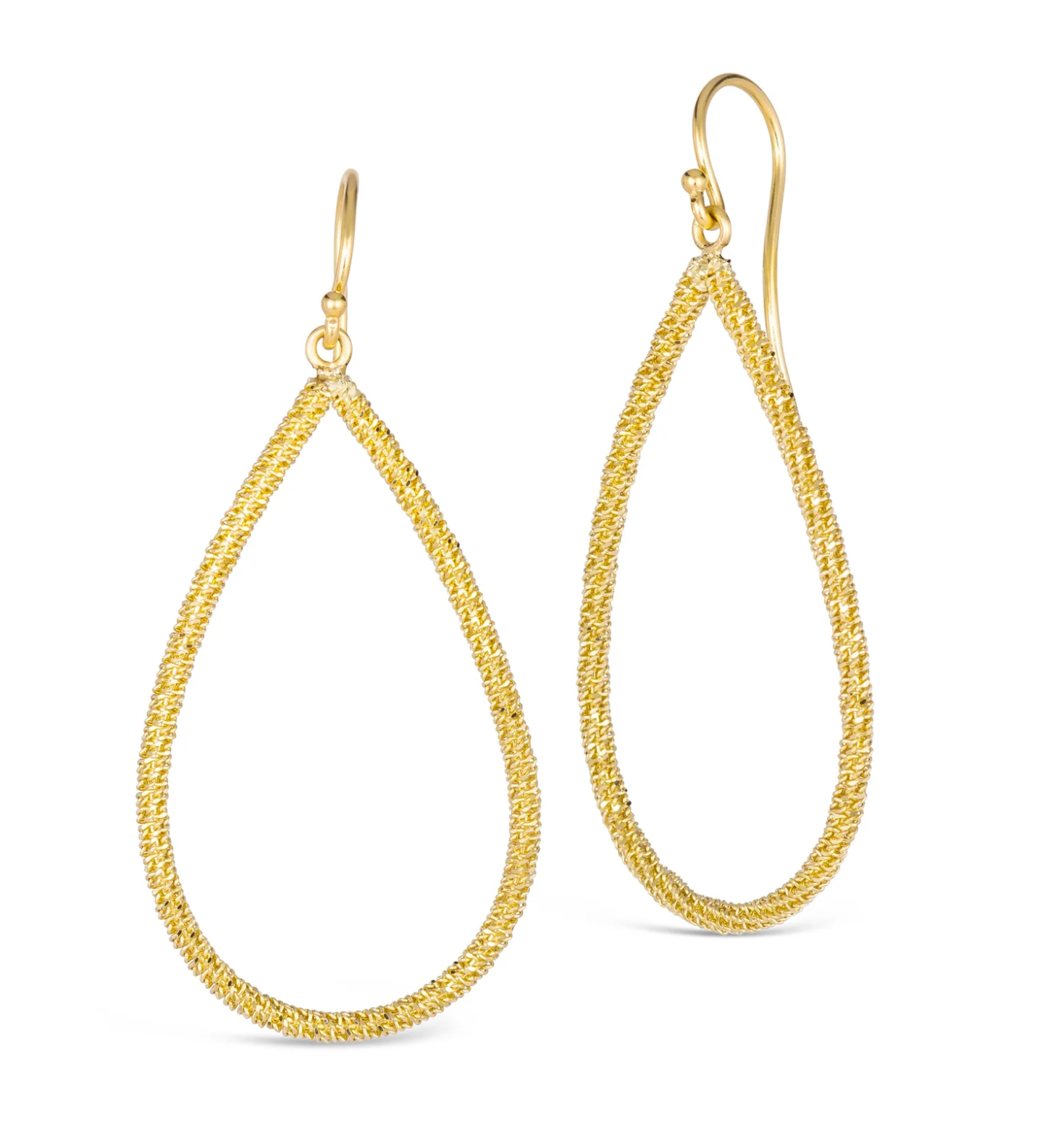 Stardust Large Teardrop Earring 18k