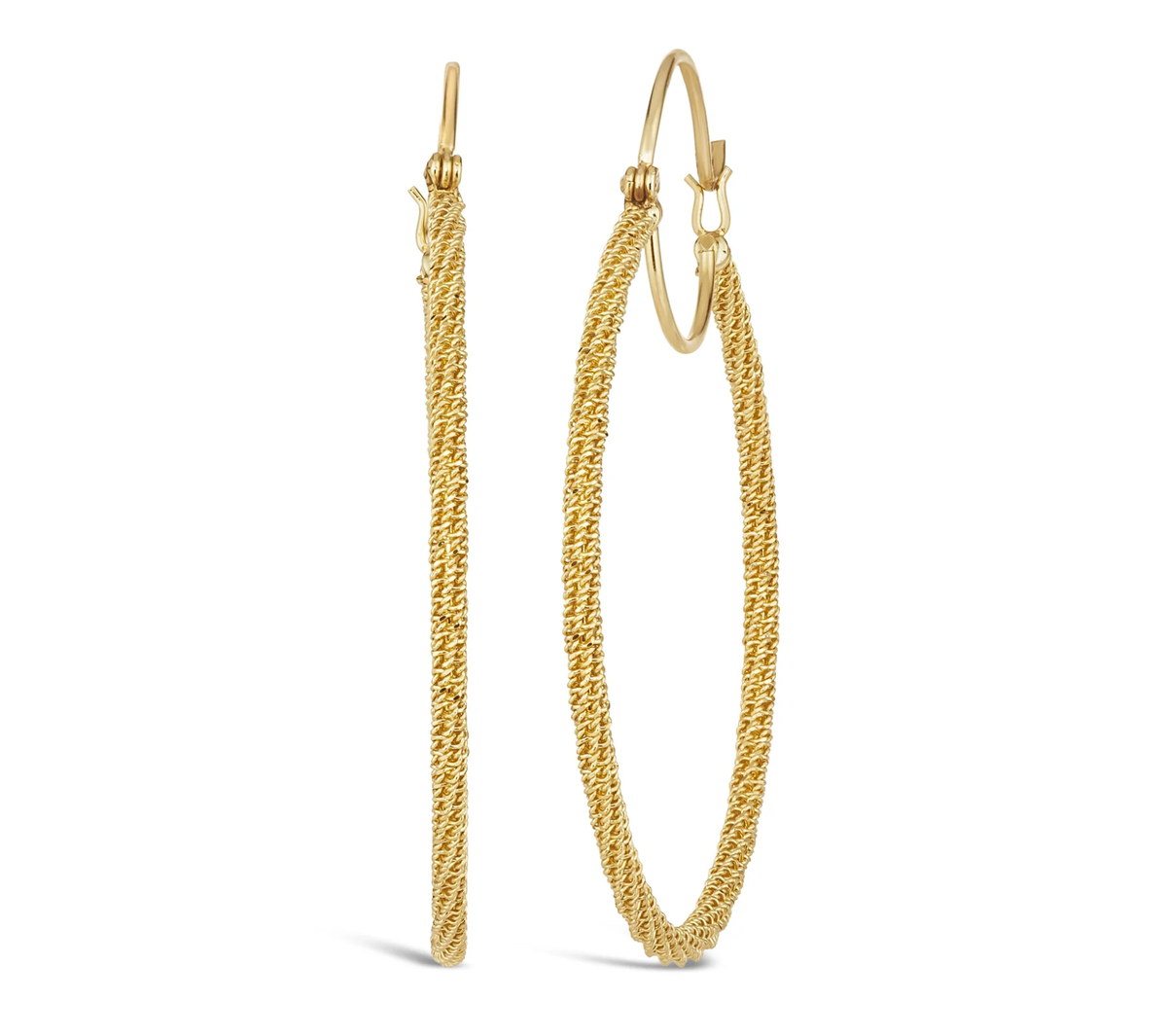 Stardust Hoops (large) 18k