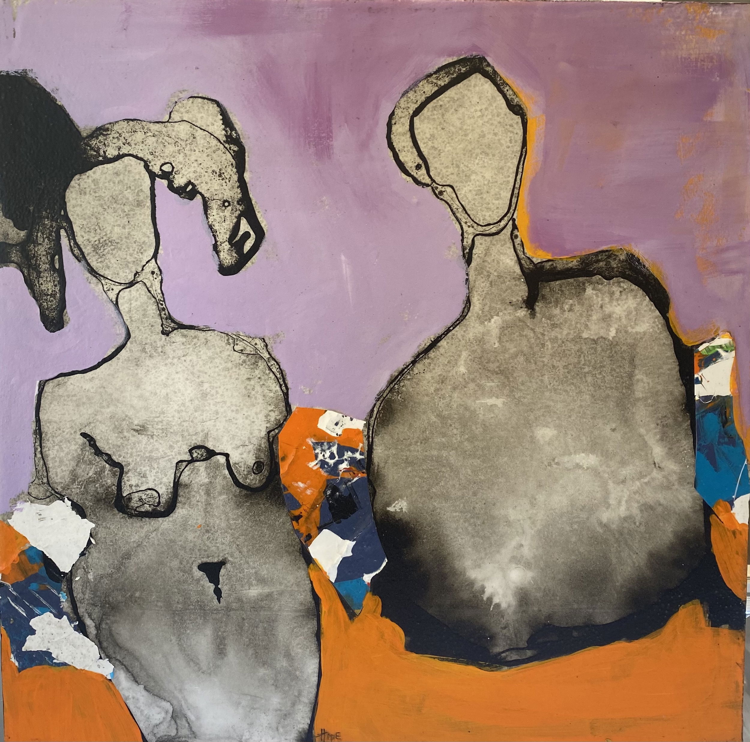 This exquisite wall art that is part of Kathleen Hope's Faces series is reflective of the beauty of life?s unpredictability. Wonderfully open to interpretation, No Words transcends stylistic boxes and represents a bold foray in contemporary art. No Words