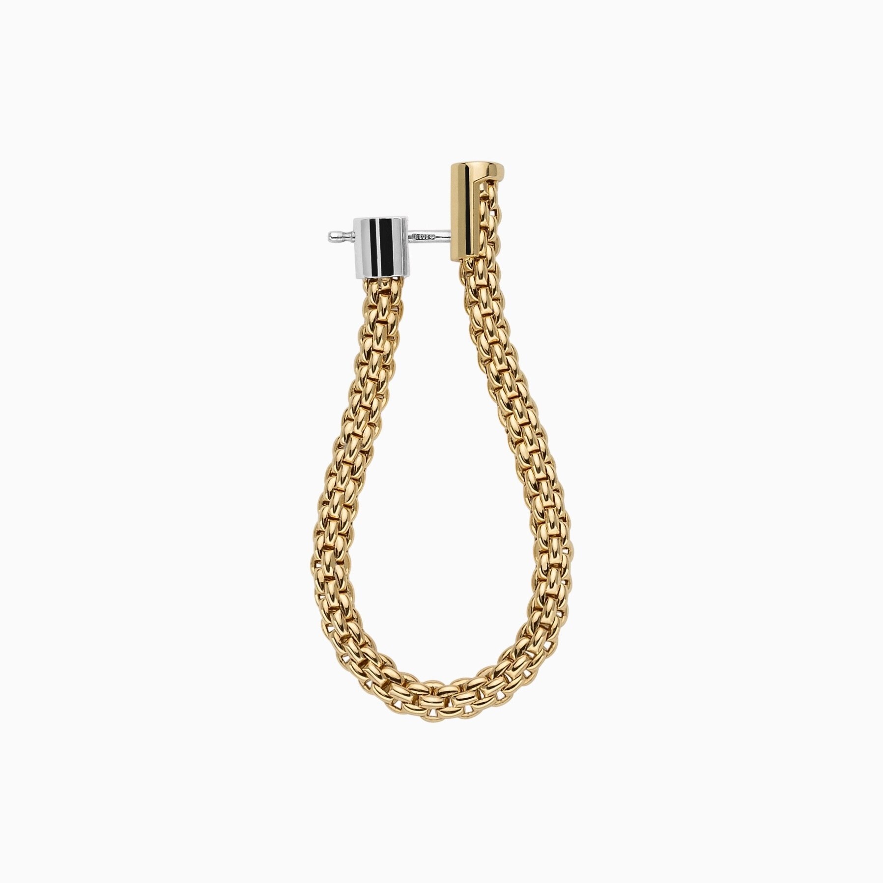 Essentials Medium Flex'it Hoop Earrings in 18kt Yellow Gold