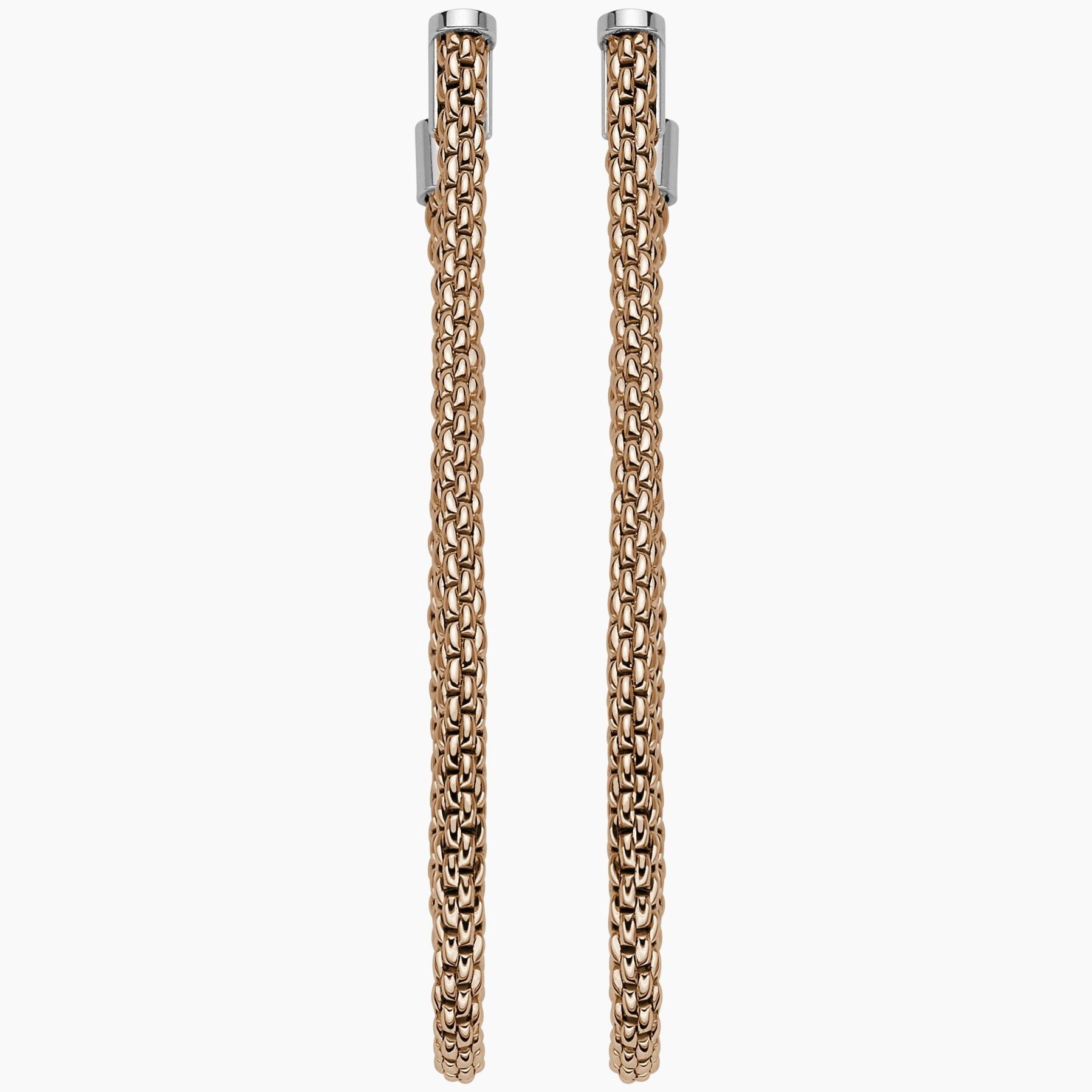 Large Flex'It hoop earrings from the Essentials collection in 18kt Rose Gold - No Diamonds - 145mm when worn as a dangle OR05-R Essentials Large Flex'it Hoop Earrings in 18kt Rose Gold