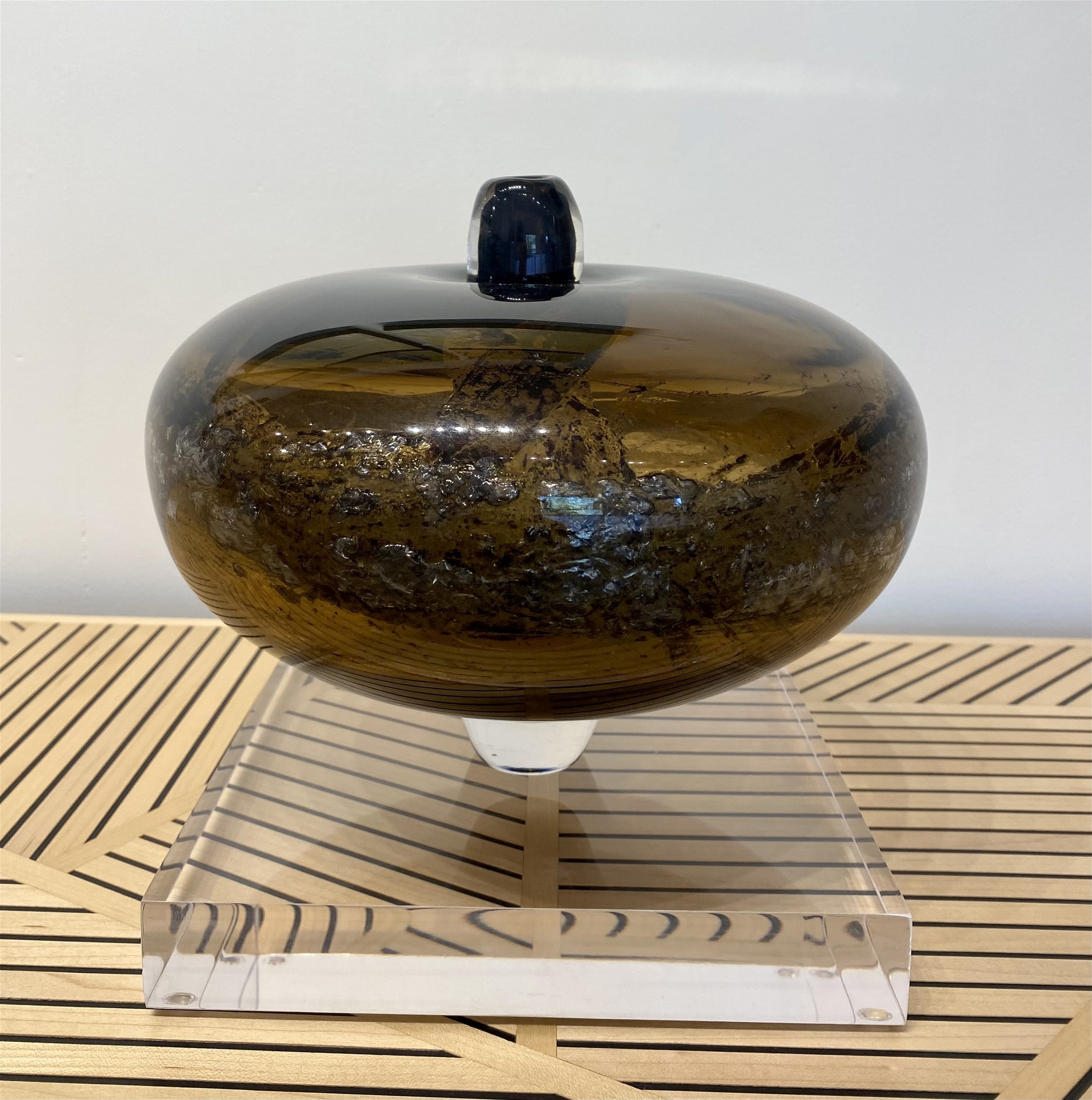 Glass Vessel with Aluminum I