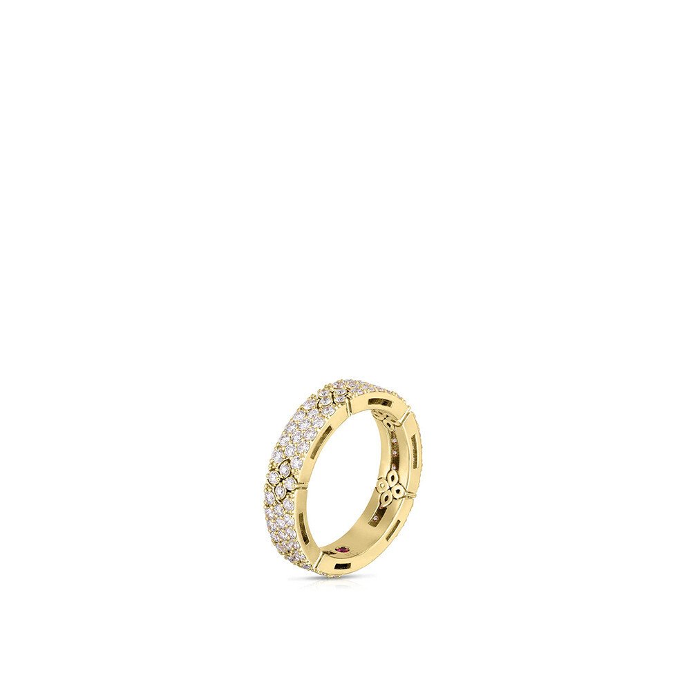 Love in Verona Pave Diamond Ring in 18kt Yellow Gold