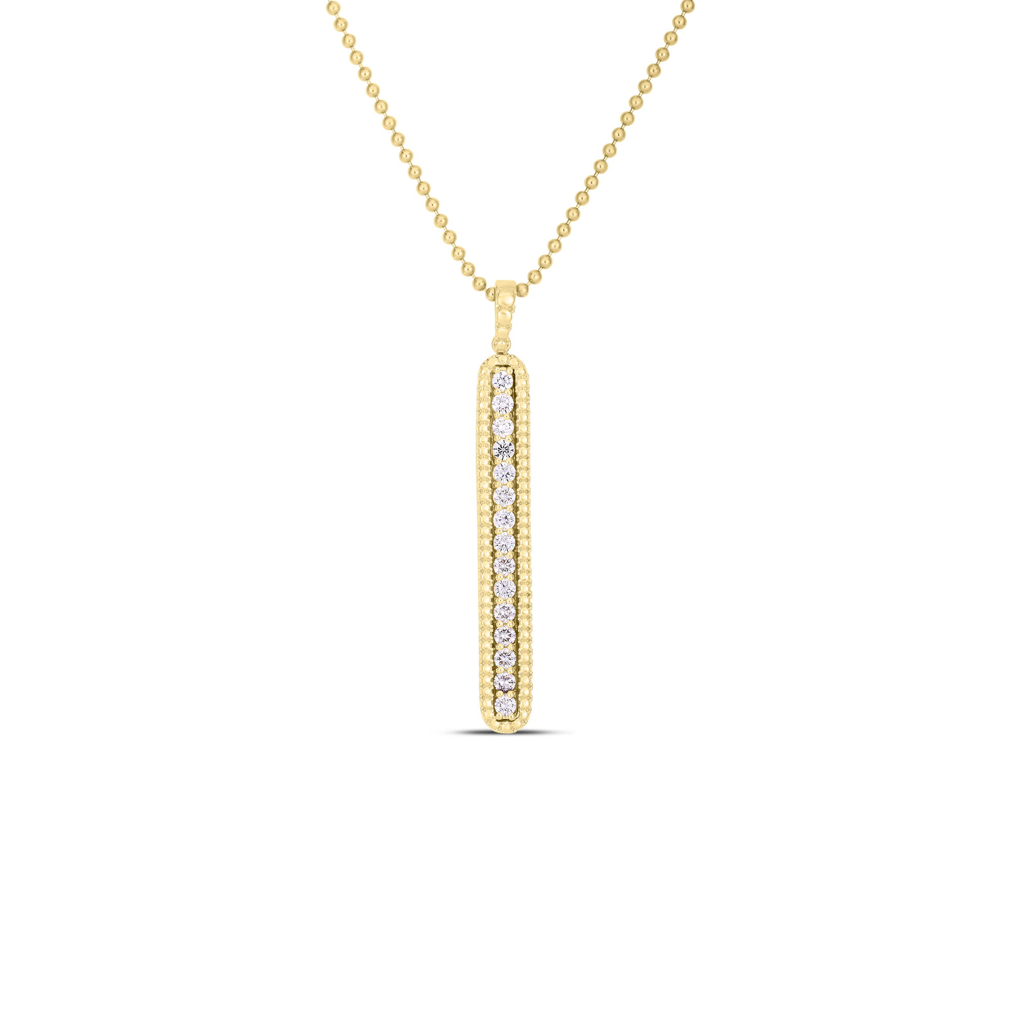 Siena Diamond Tablet Necklace in 18kt Yellow Gold