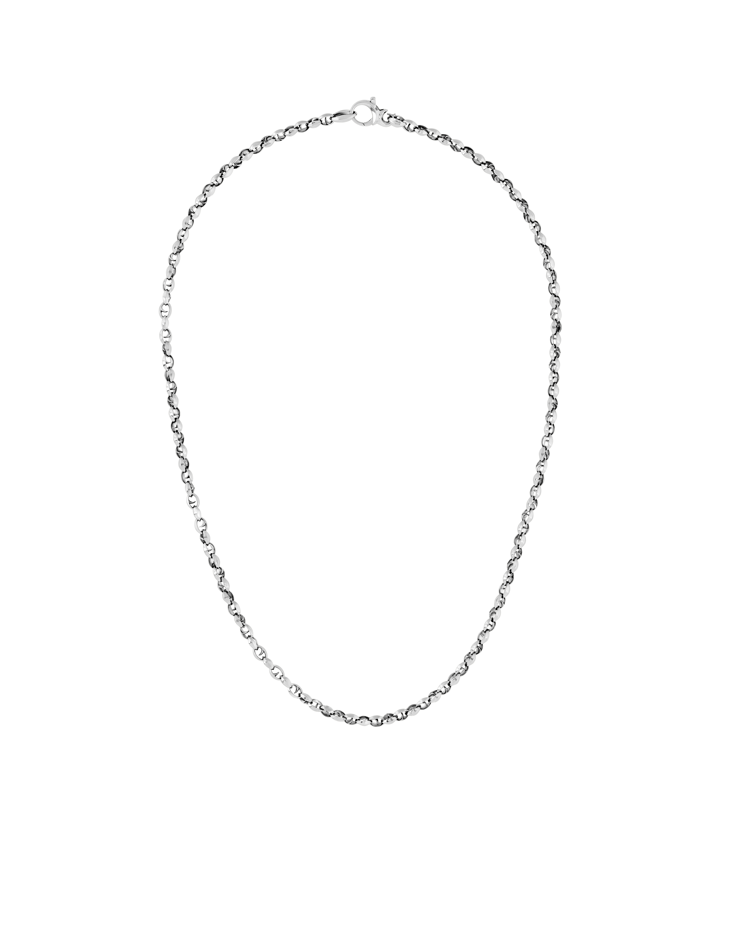 Thorn Addiction Classic Medium Link Chain Necklace in Sterling Silver - 24"