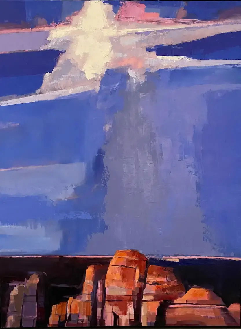 Thundercloud Rising - Oil on Canvas - 40" x 30" Thundercloud Rising