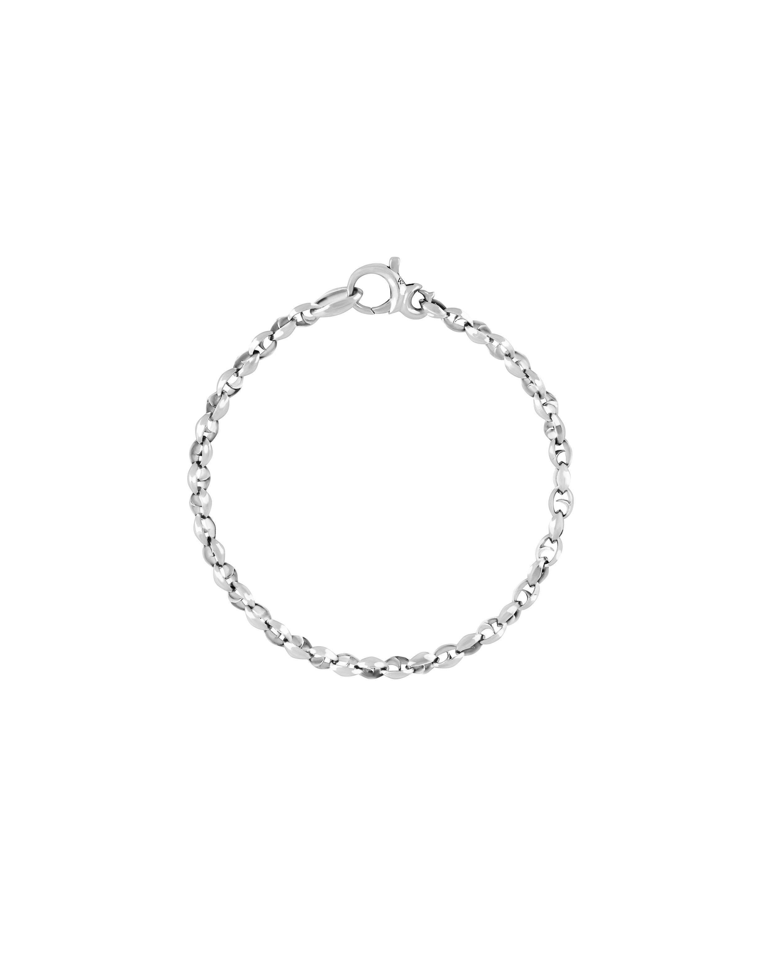 Thorn Addiction Classic XXS Link Bracelet in Sterling Silver - 8.75" Long by Stephen Webster. XXS shaped links in sterling silver with thorn clasp. The bracelet measures 8.75 inches long. Thorn Addiction Classic XXS Link Bracelet in Sterling Silver - 8.75" Long