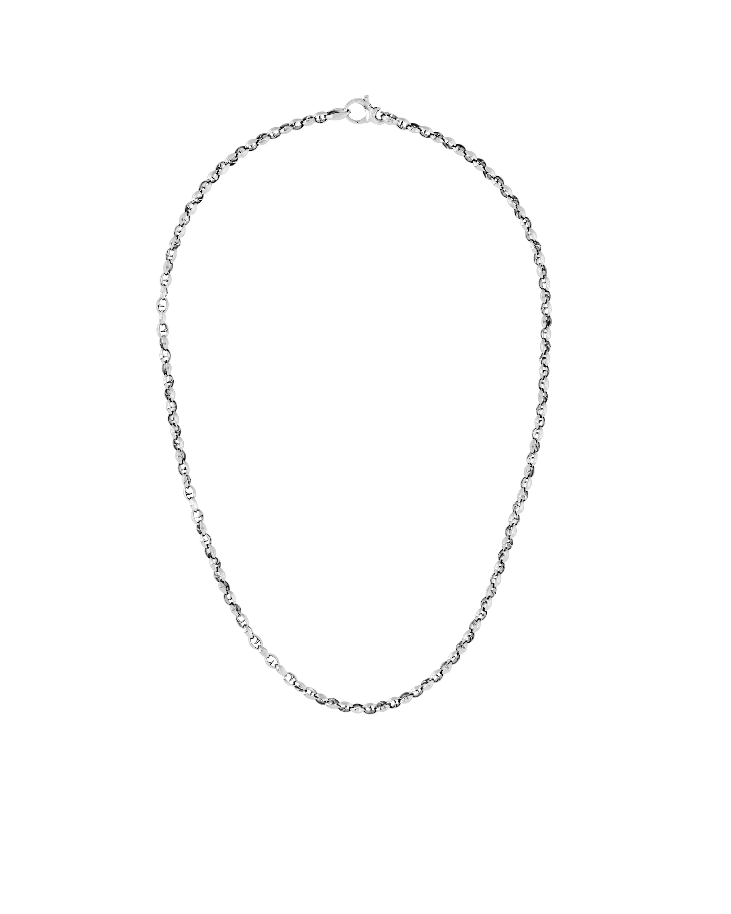 Thorn Addiction Classic Medium Link Chain Necklace in Sterling Silver - 19"