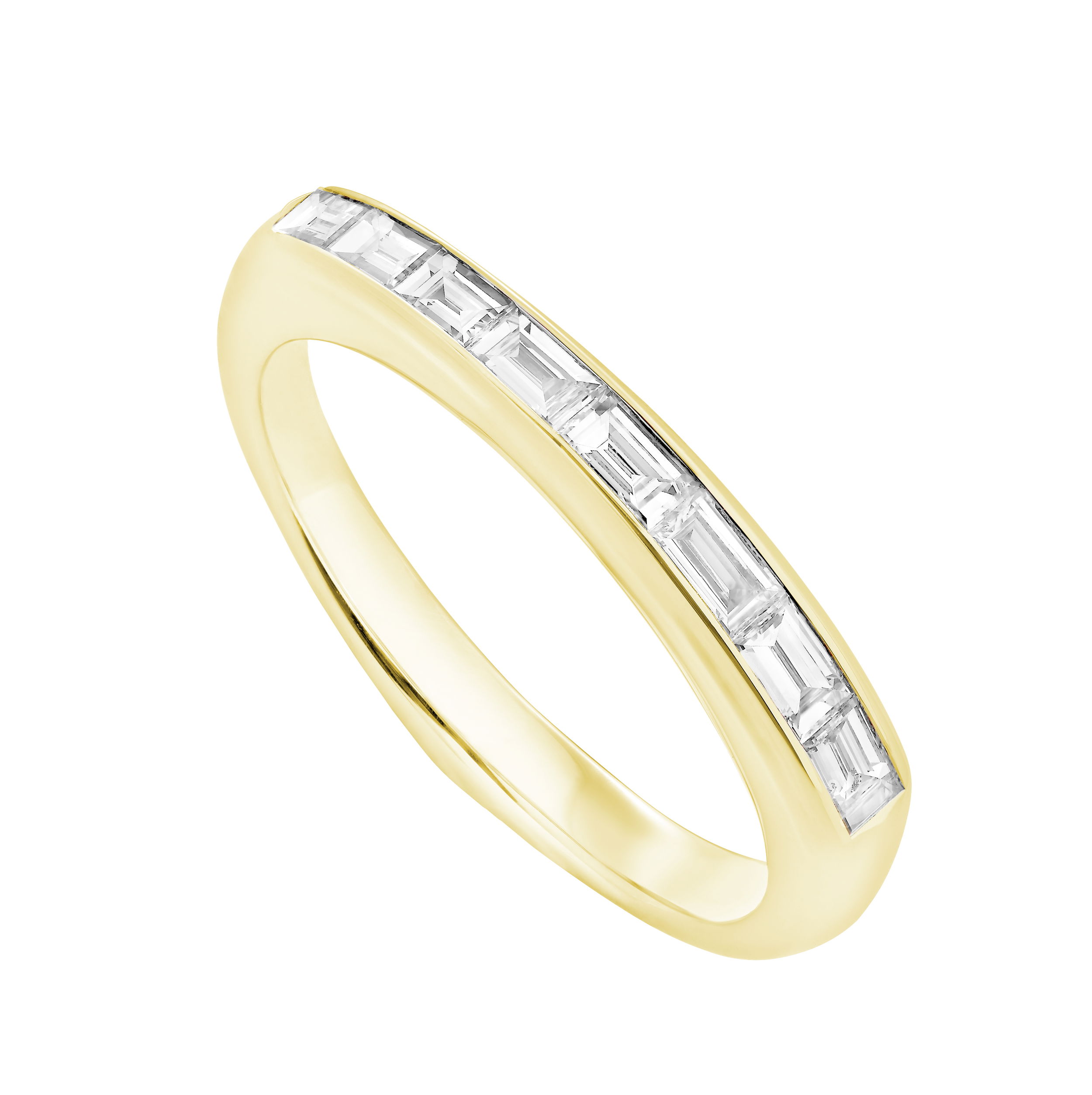 CH2 Baguette Stack Ring with White Diamonds in 18kt Yellow Gold - Size 6 by Stephen Webster. Crystal Haze Baguette Stack Ring - 18kt yellow gold set with white diamond baguettes at 0.48ctw. CH2 Baguette Stack Ring with White Diamonds in 18kt Yellow Gold - Size 6