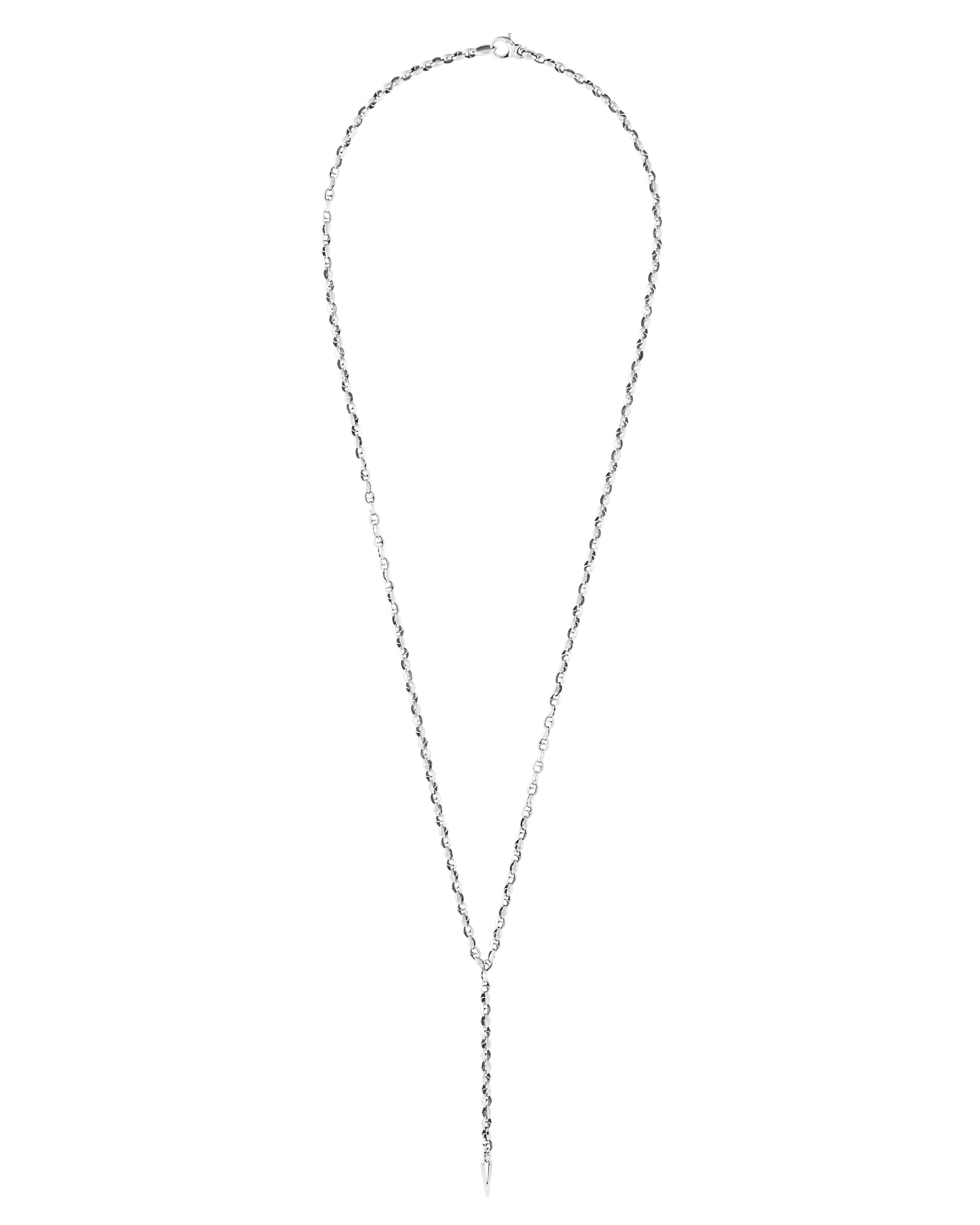 Thorn Addiction Classic Lariat Necklace in Sterling Silver - 28" by Stephen Webster. Thorn link chain necklace in sterling silver measuring 28 inches long. Thorn Addiction Classic Lariat Necklace in Sterling Silver - 28"