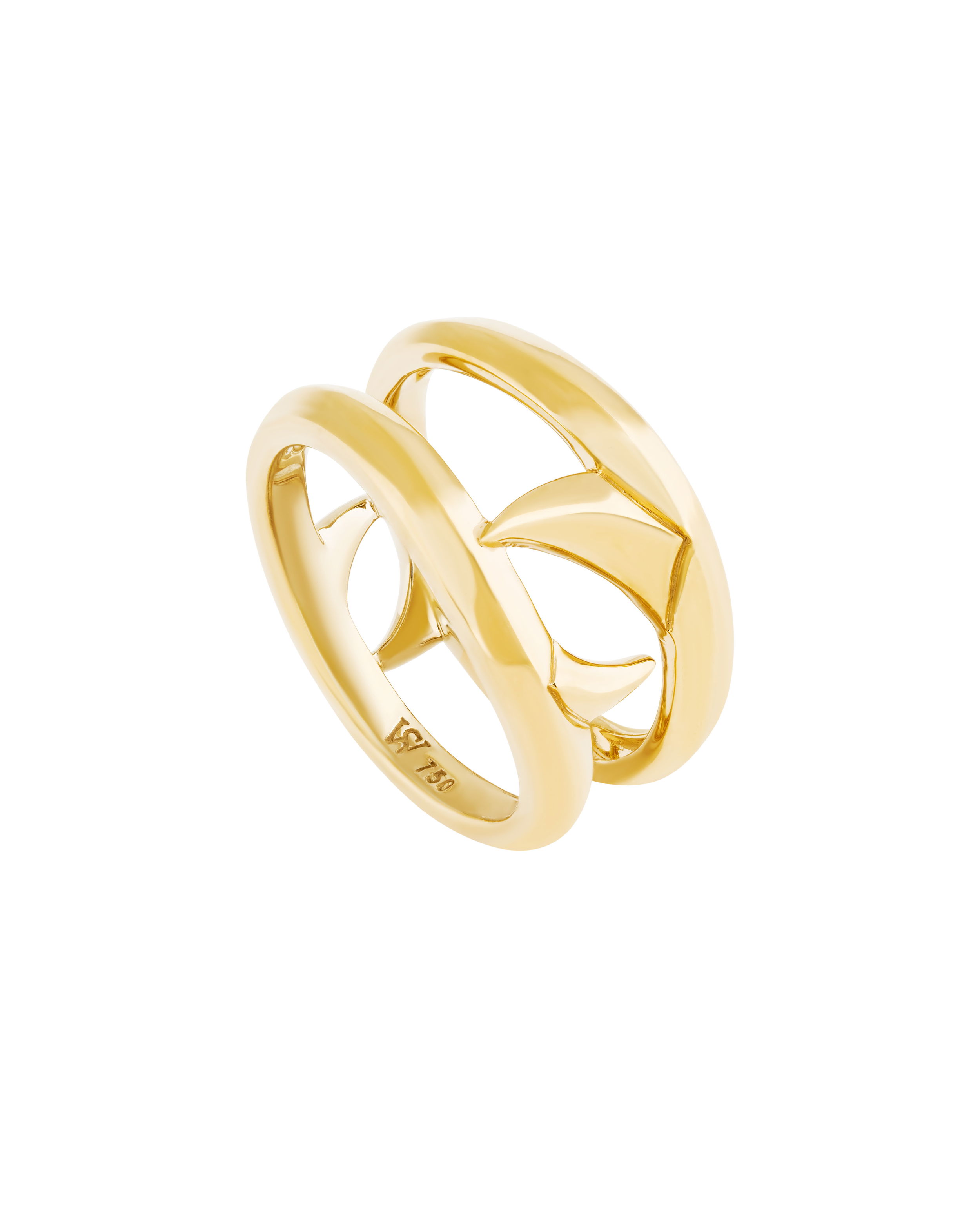 Thorn Addiction Double Thorn Band Ring in 18kt Yellow Gold - Size 10 by Stephen Webster. Wider band with thorns created in 18kt yellow gold. Thorn Addiction Double Thorn Band Ring in 18kt Yellow Gold - Size 10