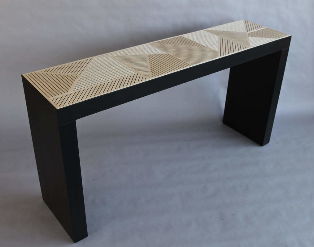 Crosshatch Console Table