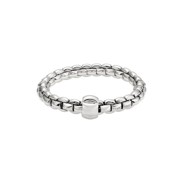 Closeup photo of Eka Bracelet in 18kt White Gold with White Gold Element - 8.7mm - Size L