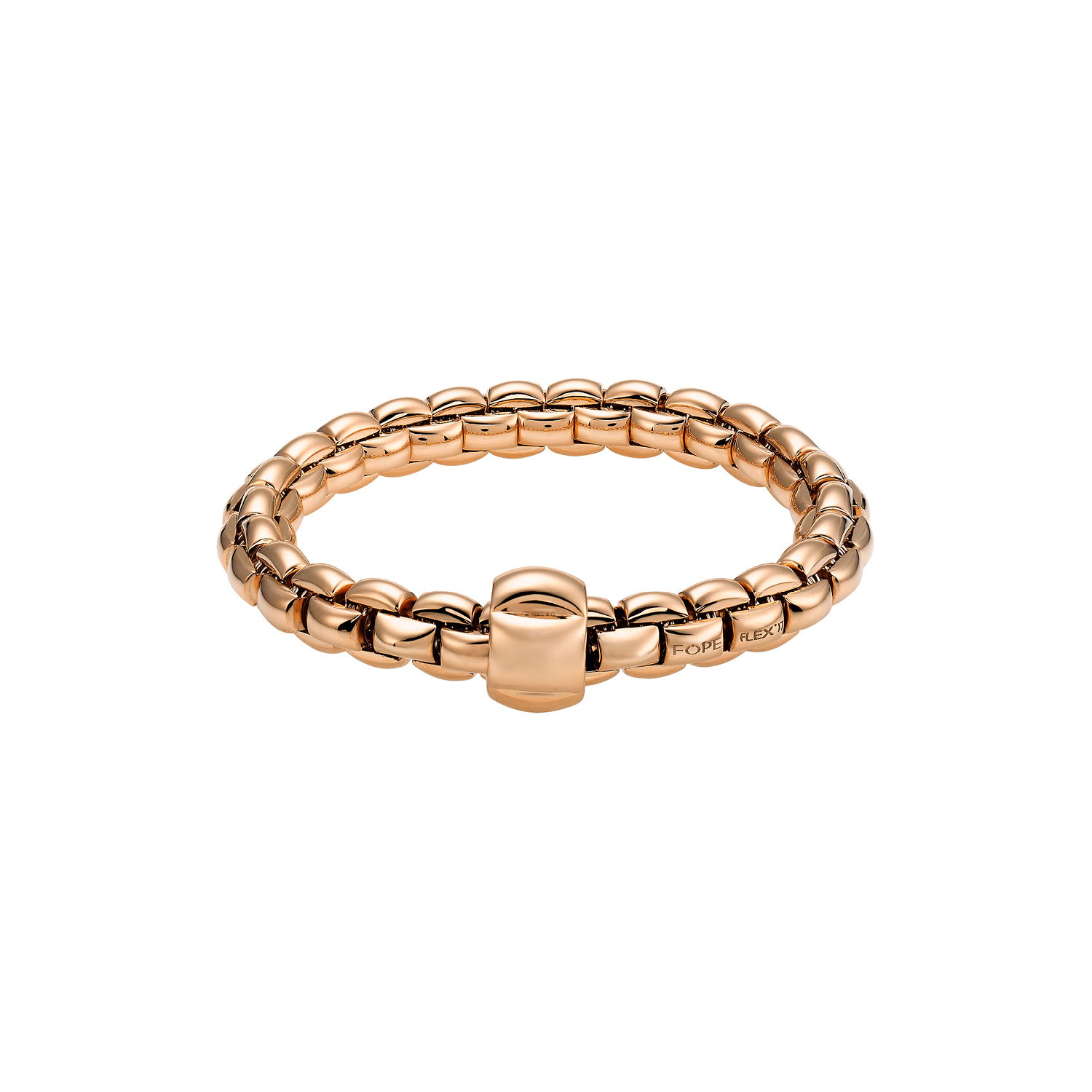 Eka Bracelet in 18kt Rose Gold with Rose Gold Element - 8.7mm - Size XL