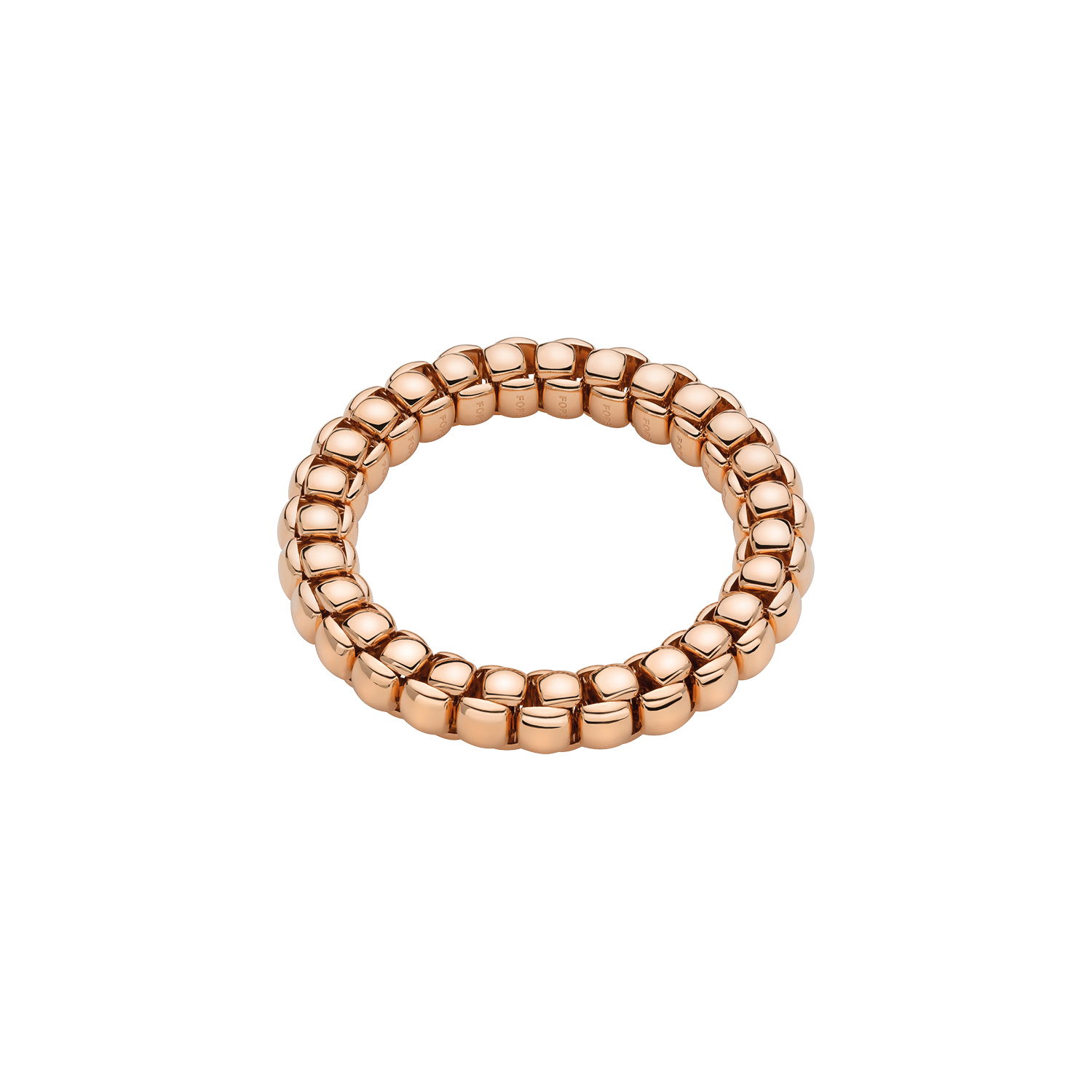 Luna Flex'It Bracelet in 18kt Rose Gold without diamonds - The bracelet measures 11.3mm wide by 11.0mm deep and is a size large, 18cm or 7.08 inches internal circumference. 520BL-R Luna Bracelet in 18kt Rose Gold - 11.3mm - Size L