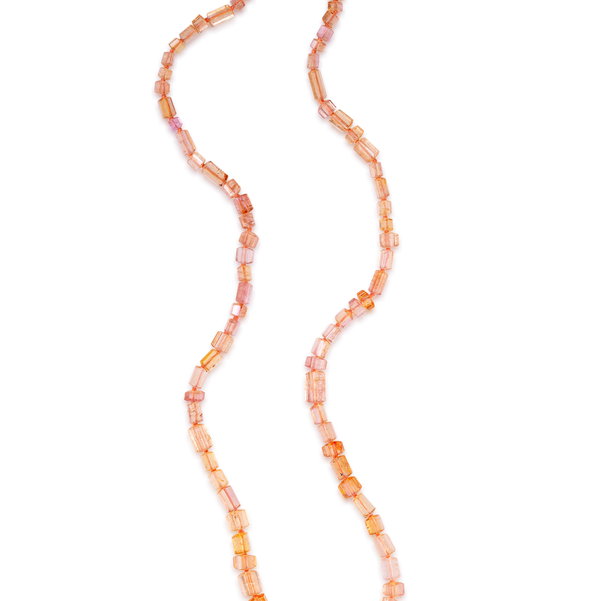 Orchard Imperial Topaz Beaded Station Necklace in 18kt Yellow Gold