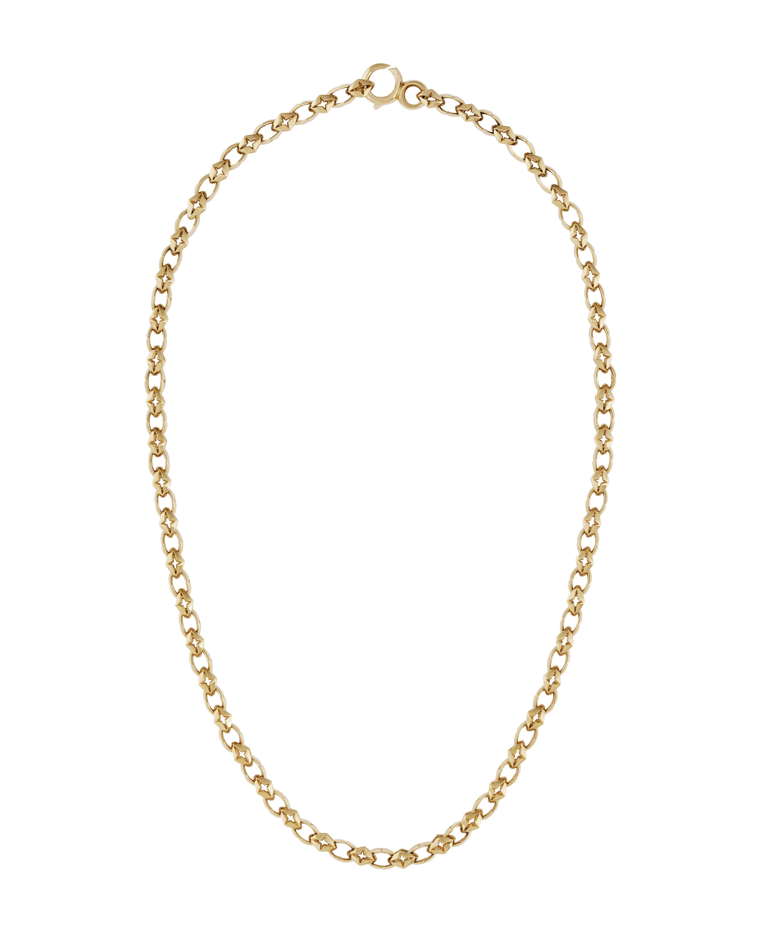 New Cross Crosslink Chain Necklace in 18kt Yellow Gold - 23"