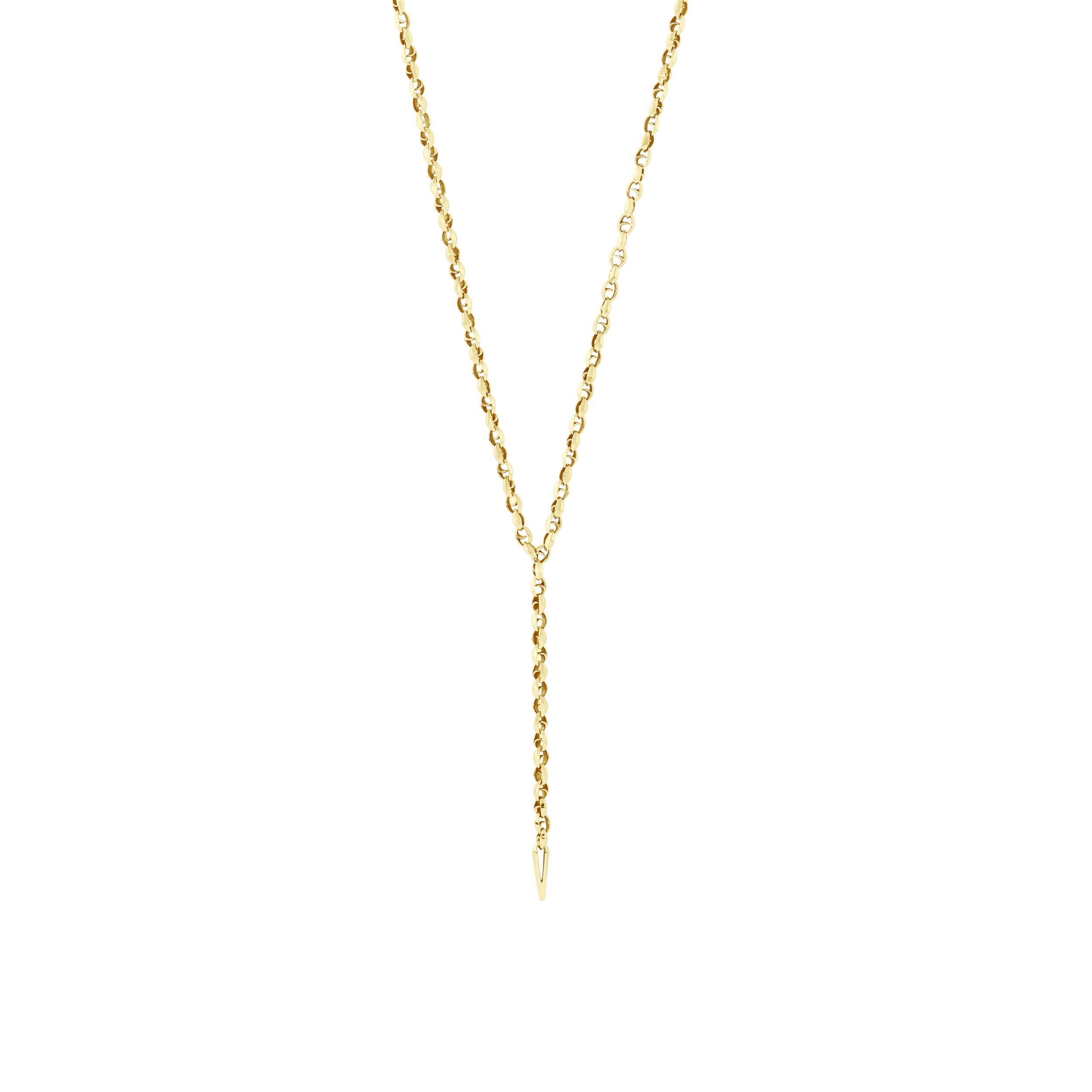 Thorn Lariat Necklace in 18kt Yellow Gold