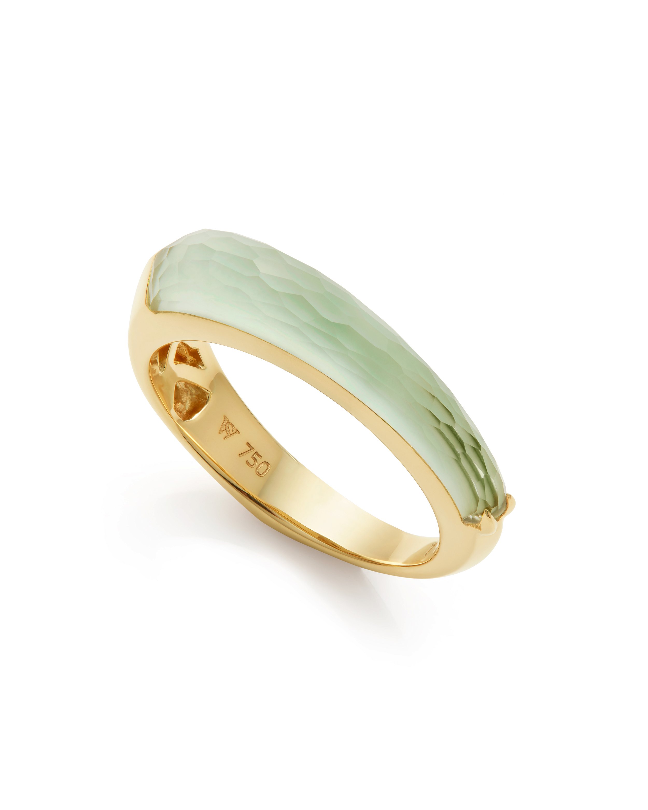 CH2 Shard Stack Ring with Chrysolemon in 18kt Yellow Gold - Size 7