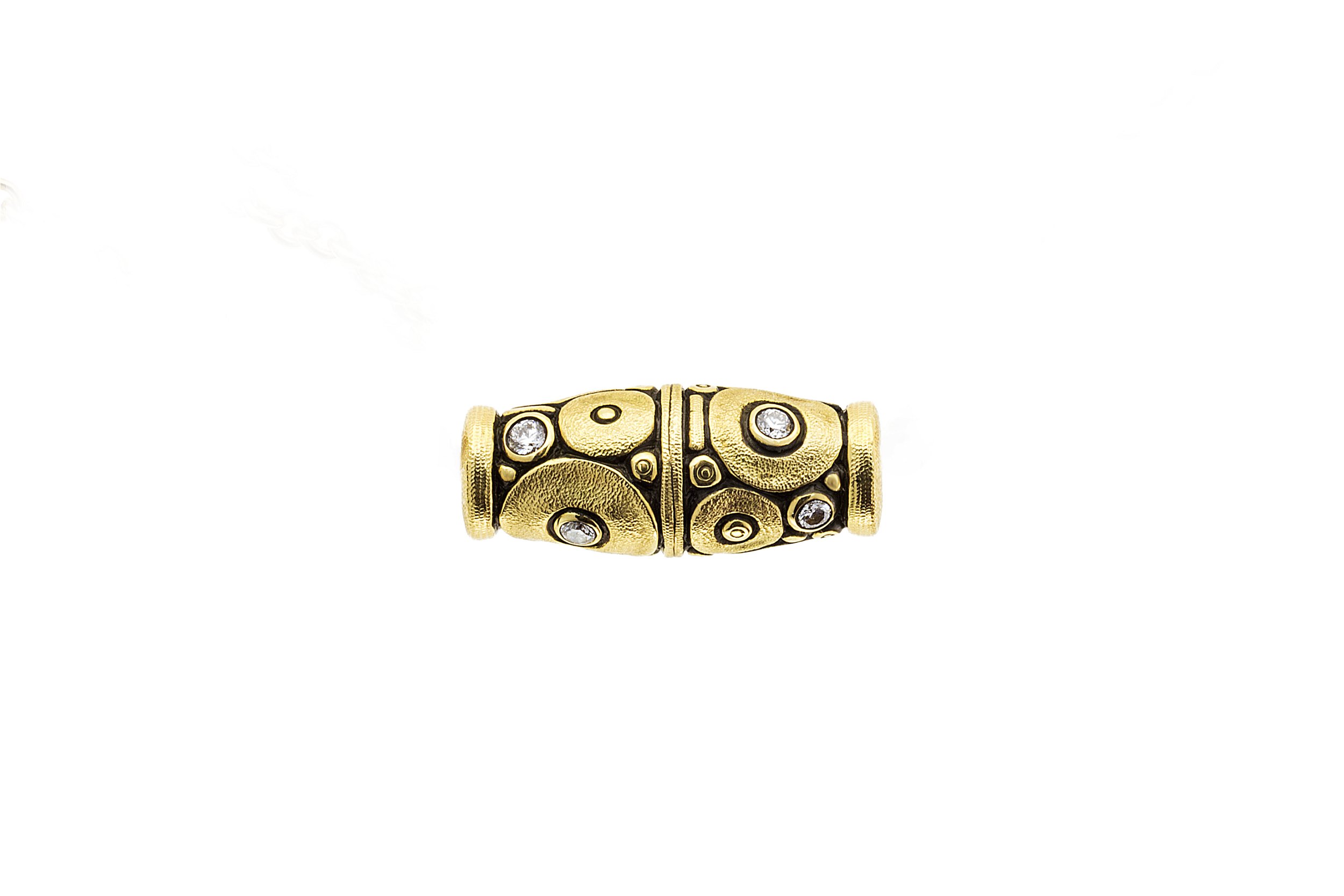Orchard Vario Clasp with White Diamonds in 18kt Yellow Gold