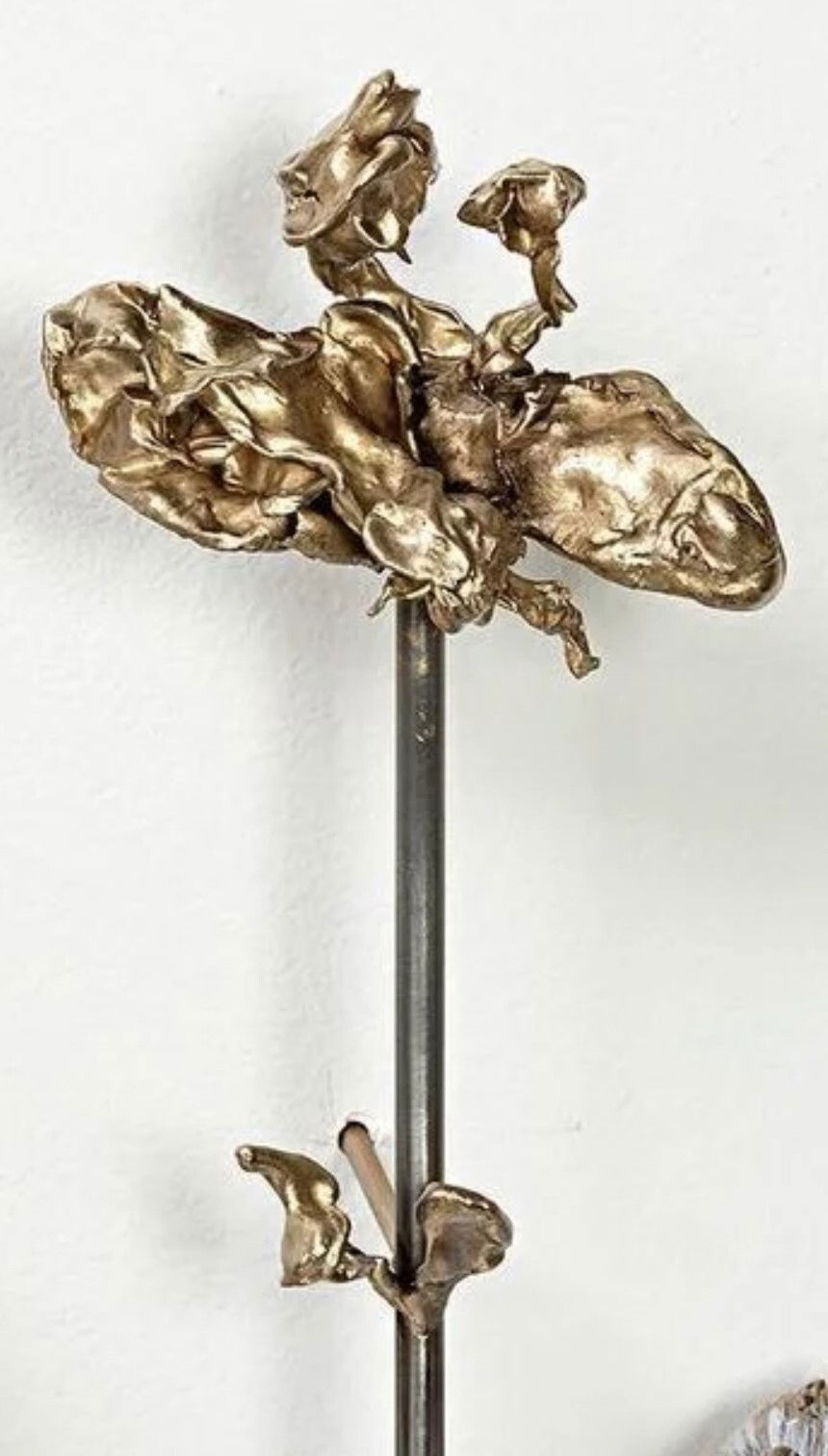 Jardin de Fleurs Bronze Wall Sculpture - Free Form Flowers