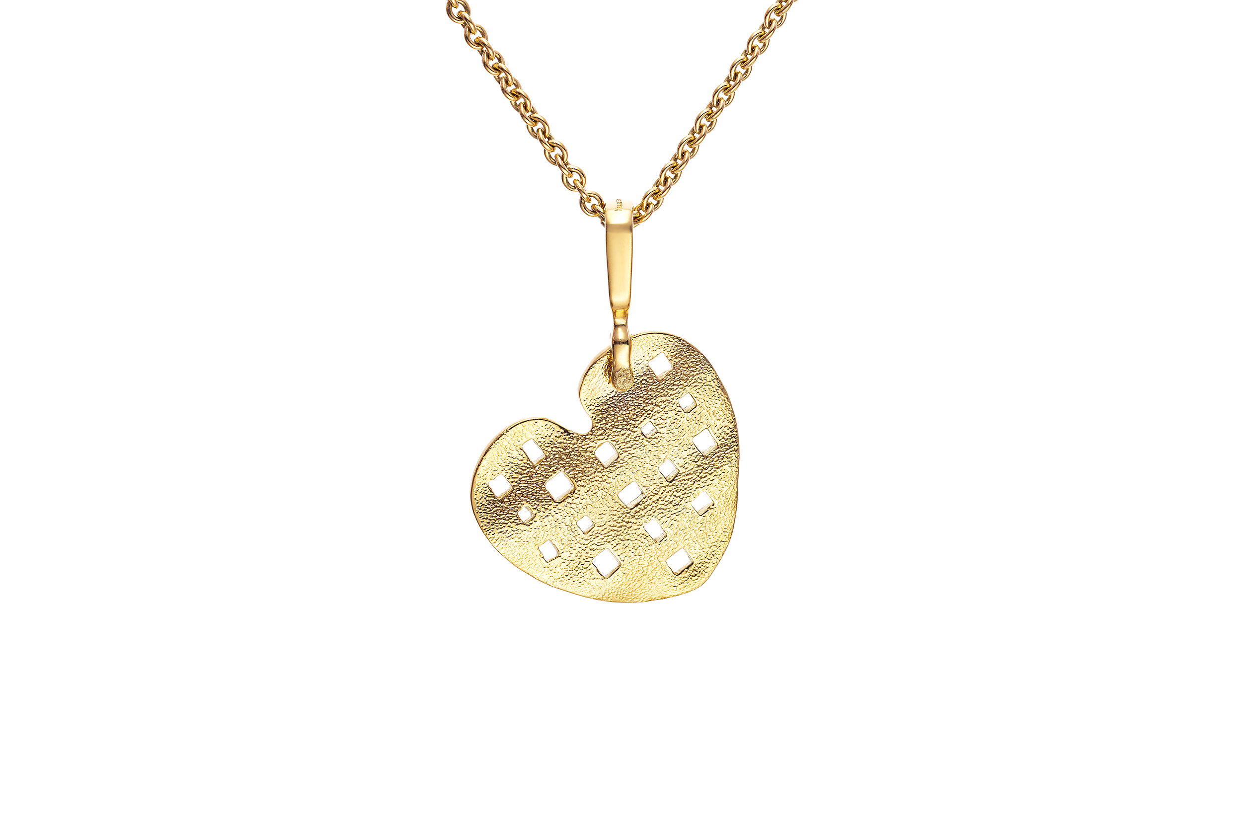 Heart Pendant Necklace in 18kt Yellow Gold