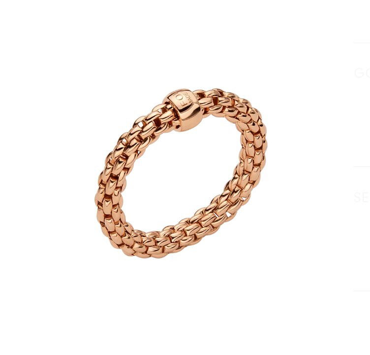 Essentials Narrow Ring with No Stones in 18kt Rose Gold - S Essentials Narrow Ring with No Stones in 18kt Rose Gold - S
