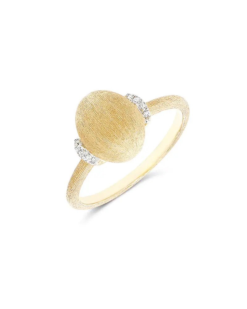 Dancing in the Rain Elite Boule and Diamond Accents Ring in 18kt Yellow Gold