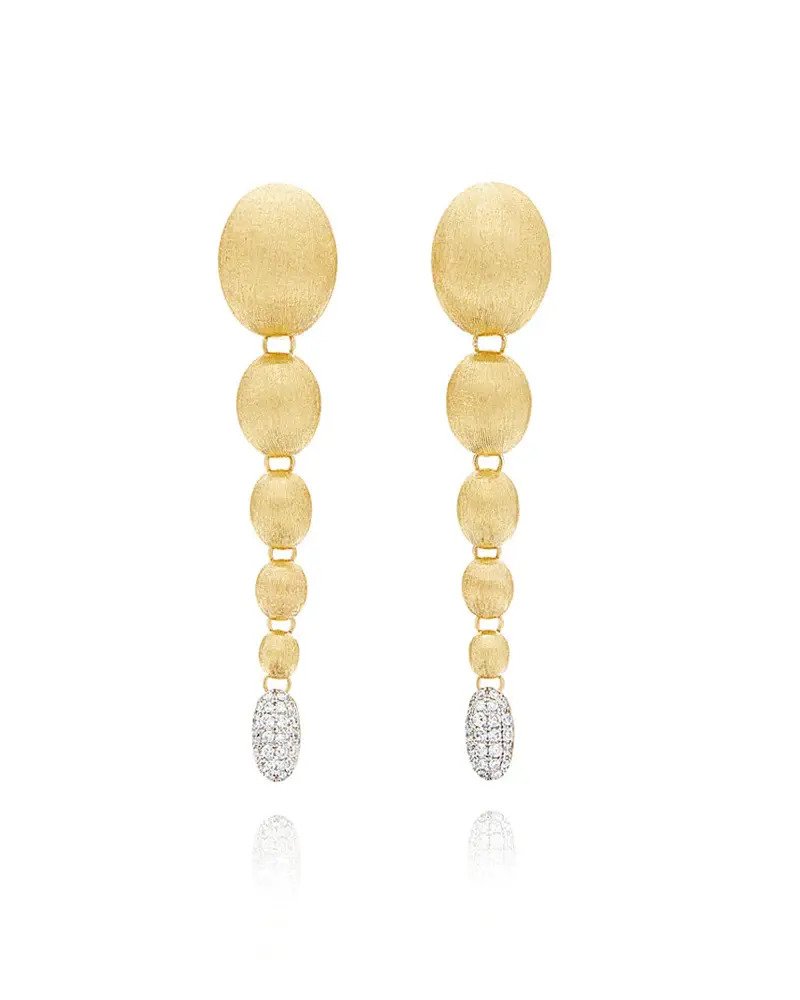 Dancing in the Rain Ivy Charming Drop Earrings with Diamonds in 18kt Yellow Gold